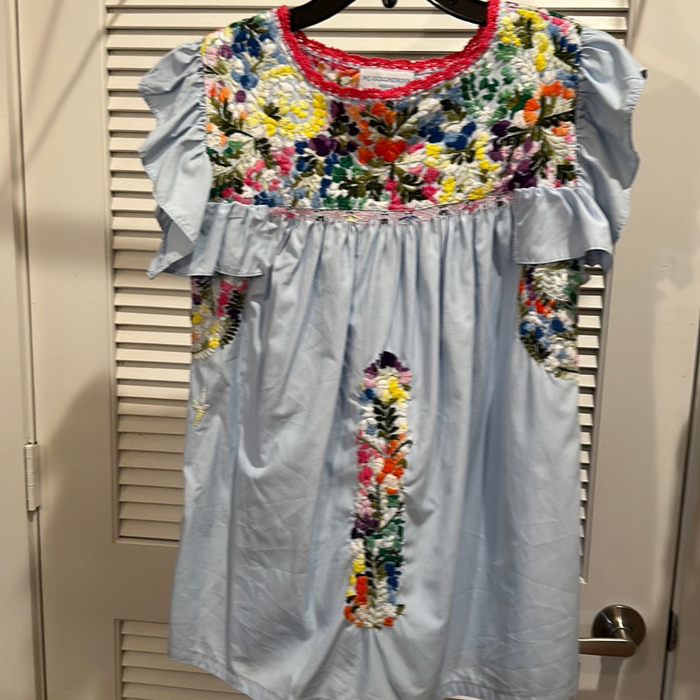 Multicolored Embroidered Blouse
